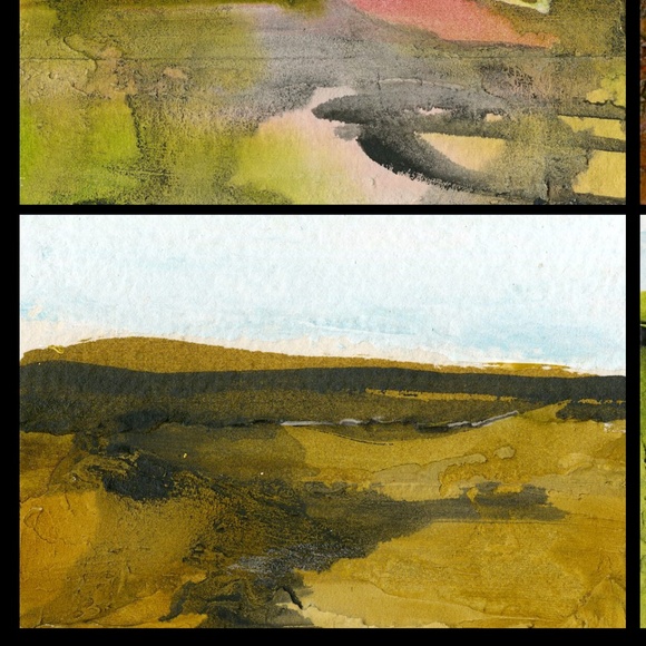 Bundle of 4 Small Textural Landscape Paintings - Dream Land Collection 8 - Picture 4 of 10